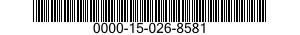 0000-15-026-8581 SCREW,CAP,HEXAGON H 0000150268581 150268581