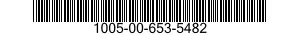 1005-00-653-5482 BARREL,MACHINE GUN 1005006535482 006535482