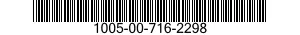 1005-00-716-2298 SUPPRESSOR,SMALL ARMS WEAPON 1005007162298 007162298