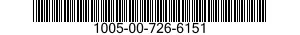 1005-00-726-6151  1005007266151 007266151