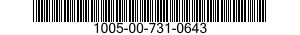 1005-00-731-0643  1005007310643 007310643