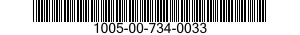 1005-00-734-0033  1005007340033 007340033