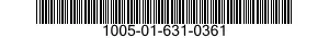 1005-01-631-0361 BARREL,MACHINE GUN 1005016310361 016310361