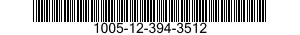 1005-12-394-3512 BOLT,AUTOMATIC WEAPON 1005123943512 123943512