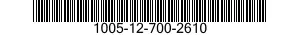 1005-12-700-2610 CHUTE,EJECTION 1005127002610 127002610
