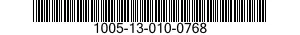 1005-13-010-0768 BARREL,MACHINE GUN 1005130100768 130100768