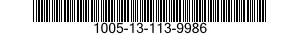 1005-13-113-9986 LOCK,BREECH,MACHINE GUN 1005131139986 131139986