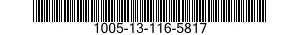 1005-13-116-5817 LOCK,BREECH,MACHINE GUN 1005131165817 131165817