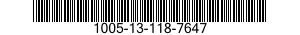 1005-13-118-7647 BARREL,MACHINE GUN 1005131187647 131187647