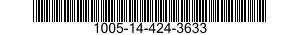 1005-14-424-3633 BARREL,MACHINE GUN 1005144243633 144243633