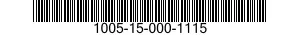 1005-15-000-1115 BOLT,BREECH 1005150001115 150001115