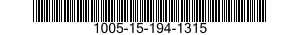 1005-15-194-1315 RIFLE,5.6 MILLIMETER 1005151941315 151941315