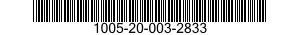 1005-20-003-2833 ADAPTER RAIL,WEAPON MOUNTED 1005200032833 200032833