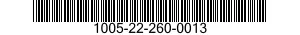 1005-22-260-0013  1005222600013 222600013