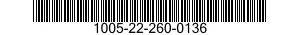 1005-22-260-0136  1005222600136 222600136