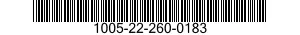 1005-22-260-0183  1005222600183 222600183