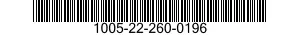 1005-22-260-0196  1005222600196 222600196