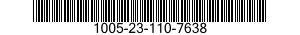 1005-23-110-7638 BARREL,MACHINE GUN 1005231107638 231107638