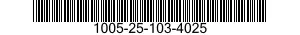 1005-25-103-4025  1005251034025 251034025