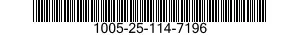 1005-25-114-7196 PLATE 1005251147196 251147196