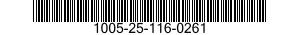 1005-25-116-0261  1005251160261 251160261