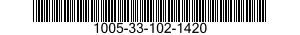 1005-33-102-1420 CAM,BREECH LOCK,MACHINE GUN 1005331021420 331021420