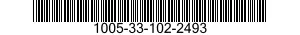 1005-33-102-2493 BARREL,MACHINE GUN 1005331022493 331022493