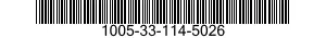 1005-33-114-5026 BARREL,MACHINE GUN 1005331145026 331145026