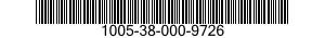 1005-38-000-9726 RETAINER,GUN COMPONENT 1005380009726 380009726