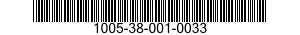 1005-38-001-0033 BOLT,AUTOMATIC WEAPON 1005380010033 380010033
