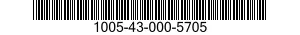 1005-43-000-5705 GAS PORT,BOLT 1005430005705 430005705