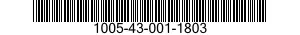 1005-43-001-1803 RETAINER,GUN COMPONENT 1005430011803 430011803
