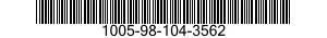 1005-98-104-3562 MACHINE GUN,CALIBER .30 1005981043562 981043562