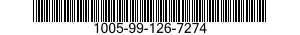 1005-99-126-7274 BARREL,MACHINE GUN 1005991267274 991267274