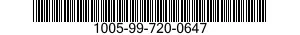 1005-99-720-0647  1005997200647 997200647
