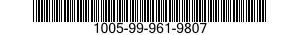 1005-99-961-9807  1005999619807 999619807