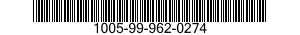 1005-99-962-0274  1005999620274 999620274