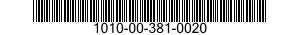 1010-00-381-0020  1010003810020 003810020