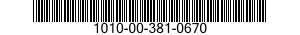 1010-00-381-0670  1010003810670 003810670