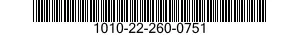 1010-22-260-0751  1010222600751 222600751