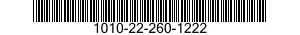 1010-22-260-1222  1010222601222 222601222