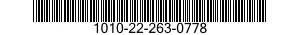 1010-22-263-0778  1010222630778 222630778