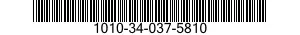 1010-34-037-5810 BARREL,AUTOMATIC GUN 1010340375810 340375810