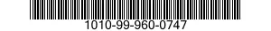 1010-99-960-0747  1010999600747 999600747