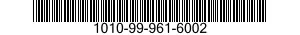 1010-99-961-6002 WASHER,FLAT 1010999616002 999616002