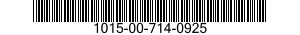 1015-00-714-0925  1015007140925 007140925