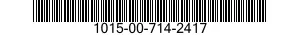 1015-00-714-2417  1015007142417 007142417
