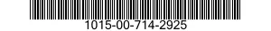 1015-00-714-2925  1015007142925 007142925