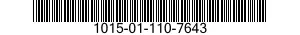 1015-01-110-7643 BRACKET ASSEMBLY 1015011107643 011107643