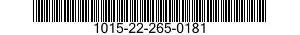 1015-22-265-0181 BUSHING,SLEEVE 1015222650181 222650181